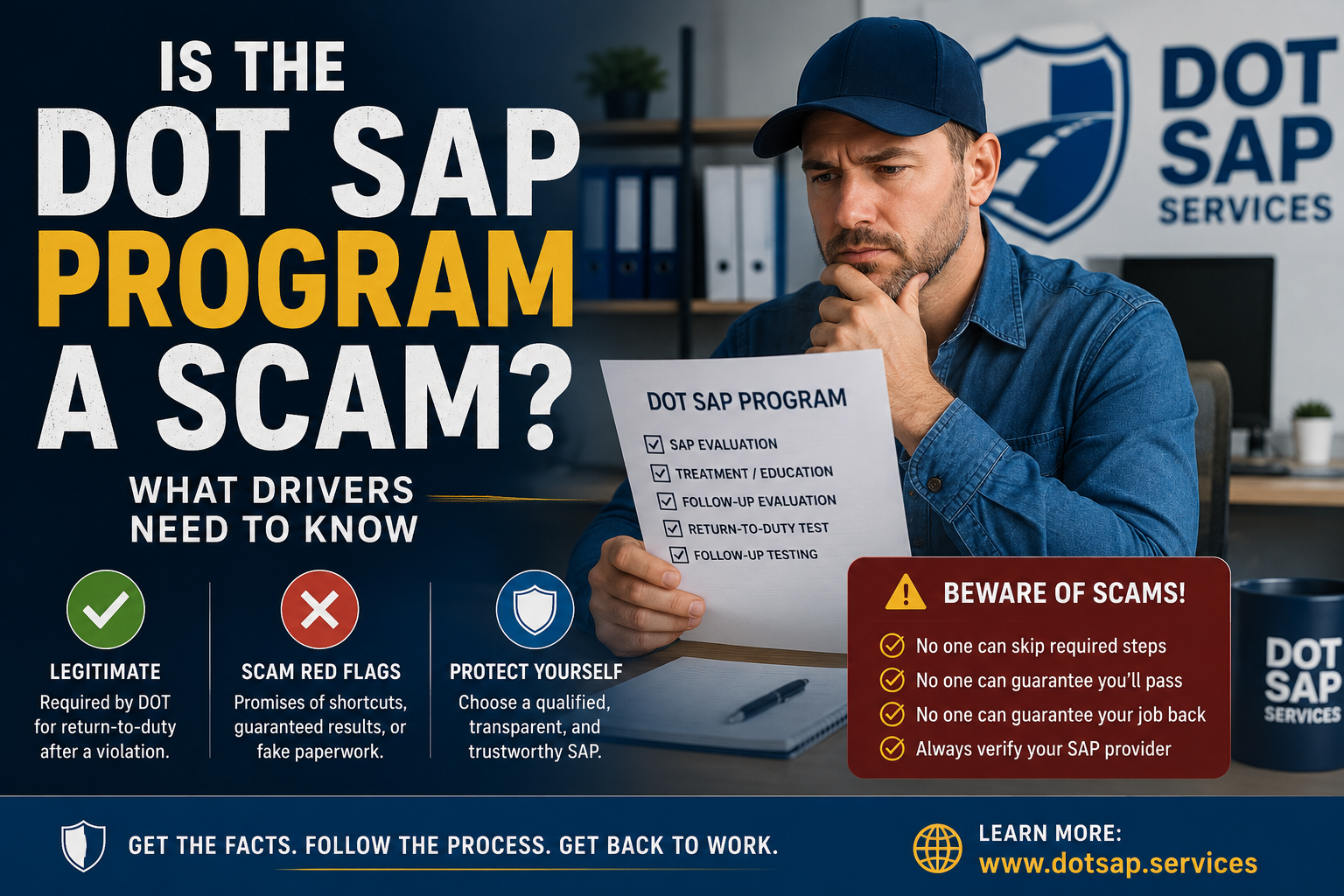 Driver researching whether the DOT SAP Program is legitimate